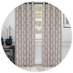 offwhite colour eyelet curtains