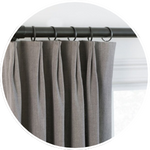 grey pinch pleat curtains