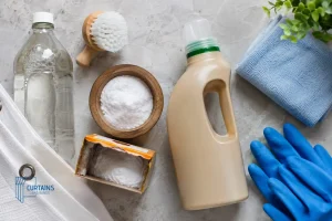 Supplies needed to clean a shower curtain