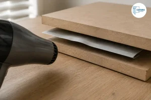 Straightening a bent aluminium blind slat