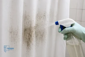 Removing mold and mildew from a shower curtain