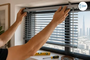 Installing a Venetian blind on a window frame