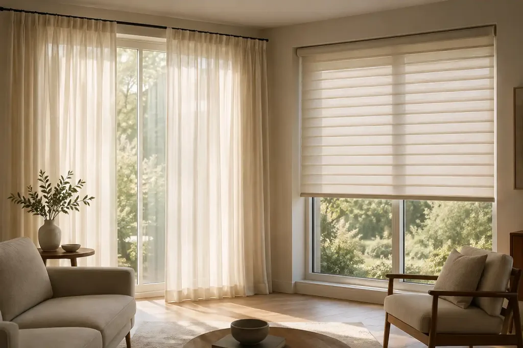 Curtains vs blinds comparison for modern home window treatments